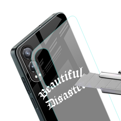 beautiful disaster back phone cover | glass case for oneplus nord ce 4 lite