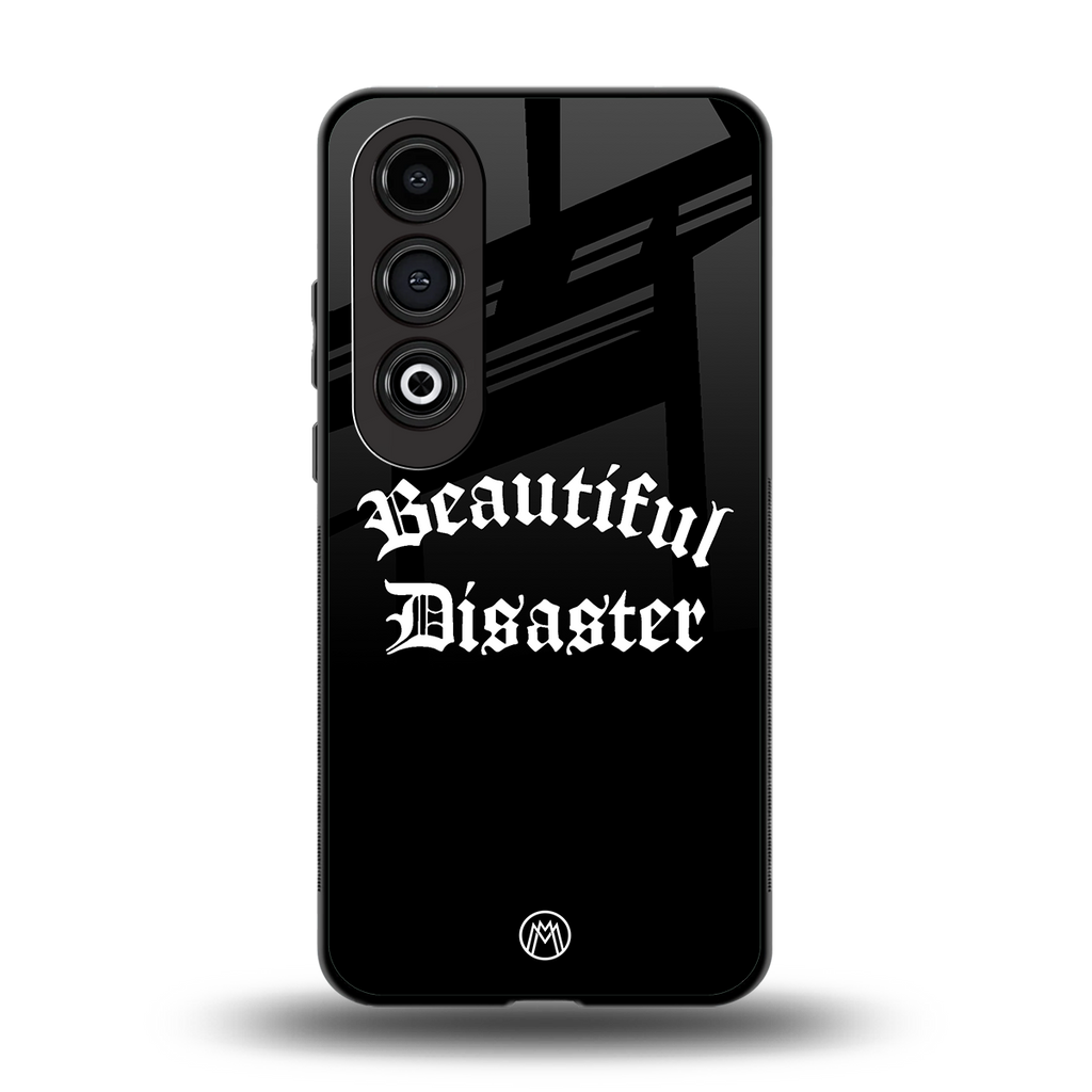 beautiful disaster back phone cover | glass case for oneplus nord ce 4