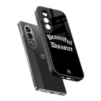 beautiful disaster back phone cover | glass case for oneplus nord ce 4
