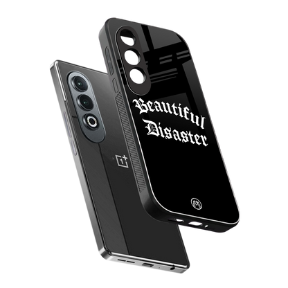 beautiful disaster back phone cover | glass case for oneplus nord ce 4