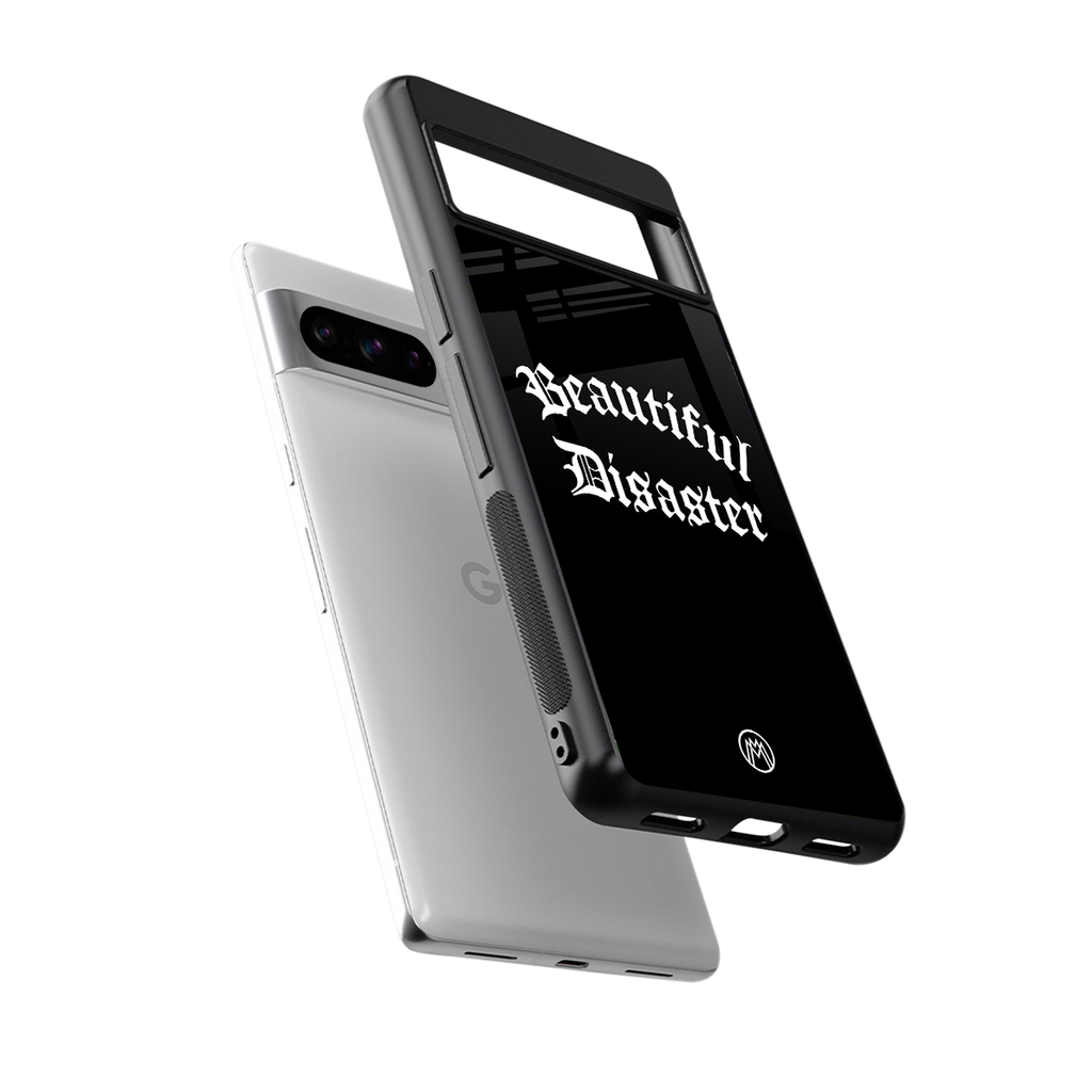 beautiful disaster back phone cover | glass case for google pixel 8 pro