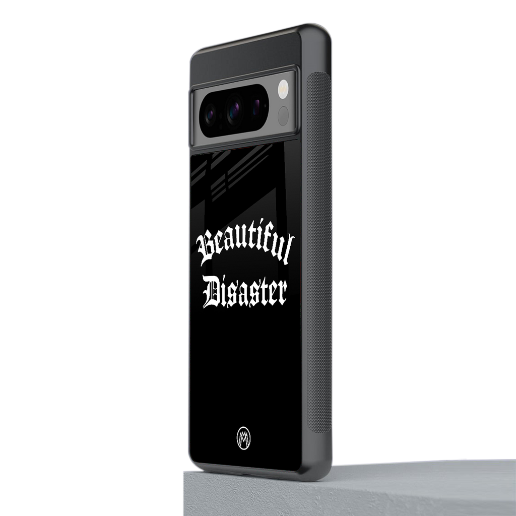 beautiful disaster back phone cover | glass case for google pixel 8 pro