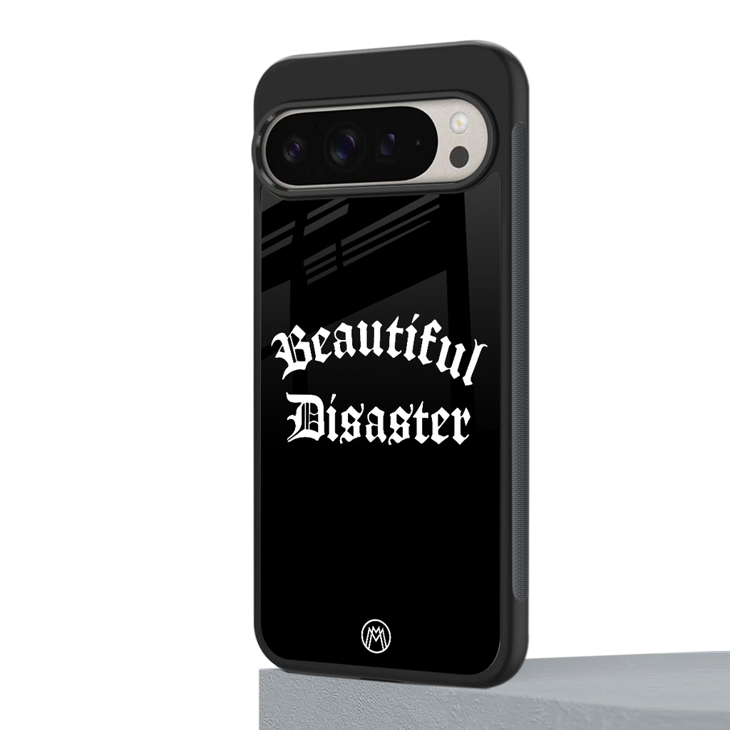 beautiful disaster back phone cover | glass case for google pixel 9 pro