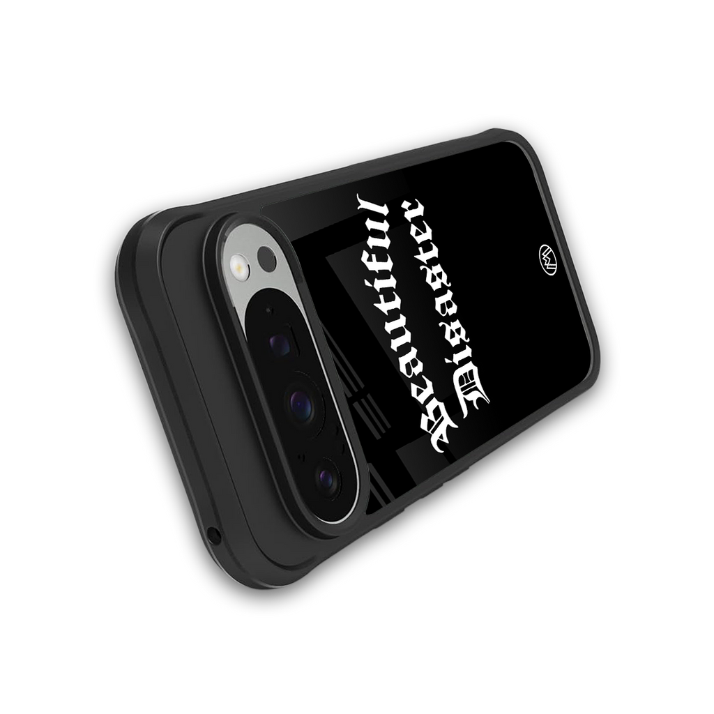 beautiful disaster back phone cover | glass case for google pixel 9 pro