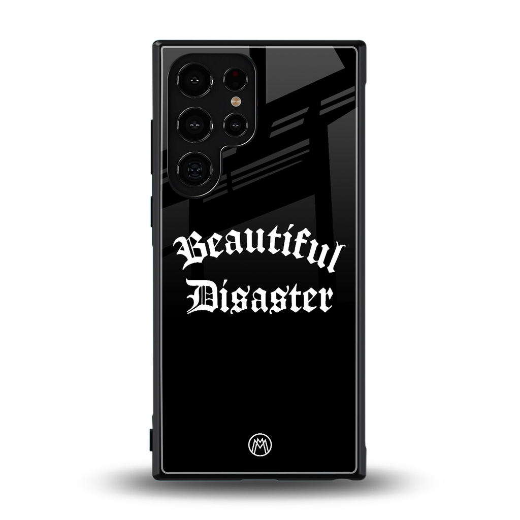 beautiful disaster back phone cover | glass case for samsung galaxy s23 ultra