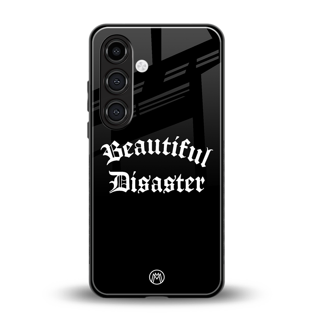 beautiful disaster back phone cover | glass case for samsung galaxy s24