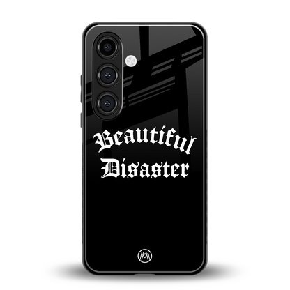 beautiful disaster back phone cover | glass case for samsung galaxy s24 plus