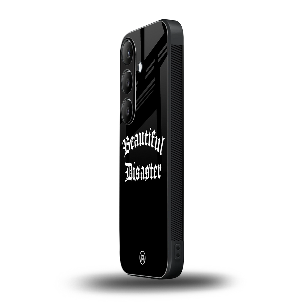 beautiful disaster back phone cover | glass case for samsung galaxy s24 fe