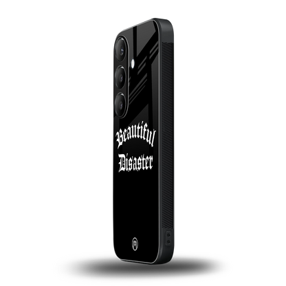 beautiful disaster back phone cover | glass case for samsung galaxy s24 plus