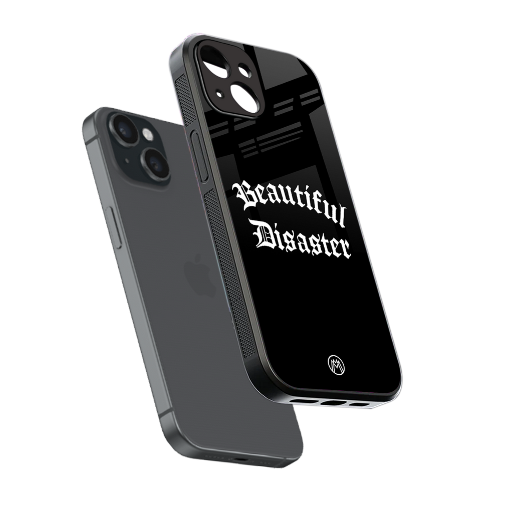 beautiful disaster back phone cover | glass case for iphone 15