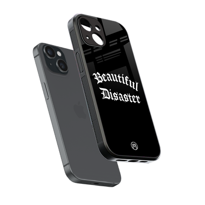 beautiful disaster back phone cover | glass case for iphone 15