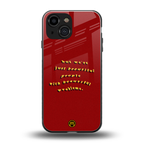 beautiful people with beautiful problems back phone cover | glass case for iphone 13 mini