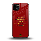 beautiful people with beautiful problems back phone cover | glass case for iphone 15 plus
