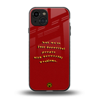beautiful people with beautiful problems back phone cover | glass case for iphone 15