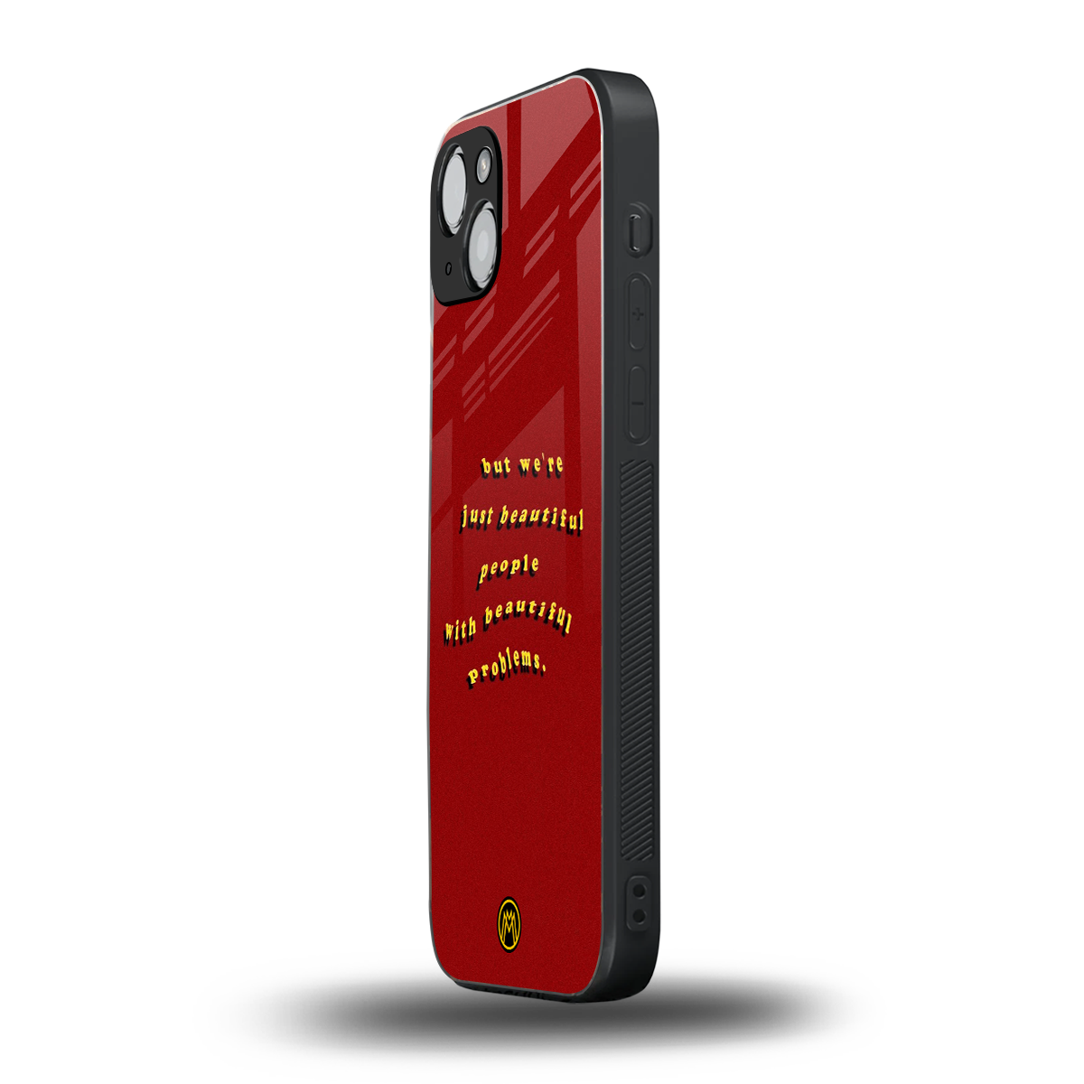 beautiful people with beautiful problems back phone cover | glass case for iphone 15