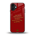 beautiful people with beautiful problems back phone cover | glass case for iphone 16 plus