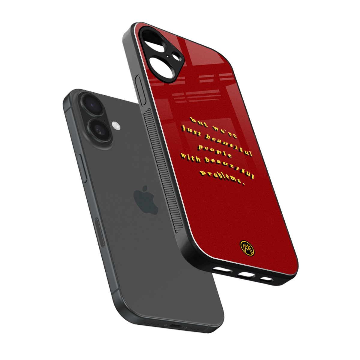 beautiful people with beautiful problems back phone cover | glass case for iphone 16 plus