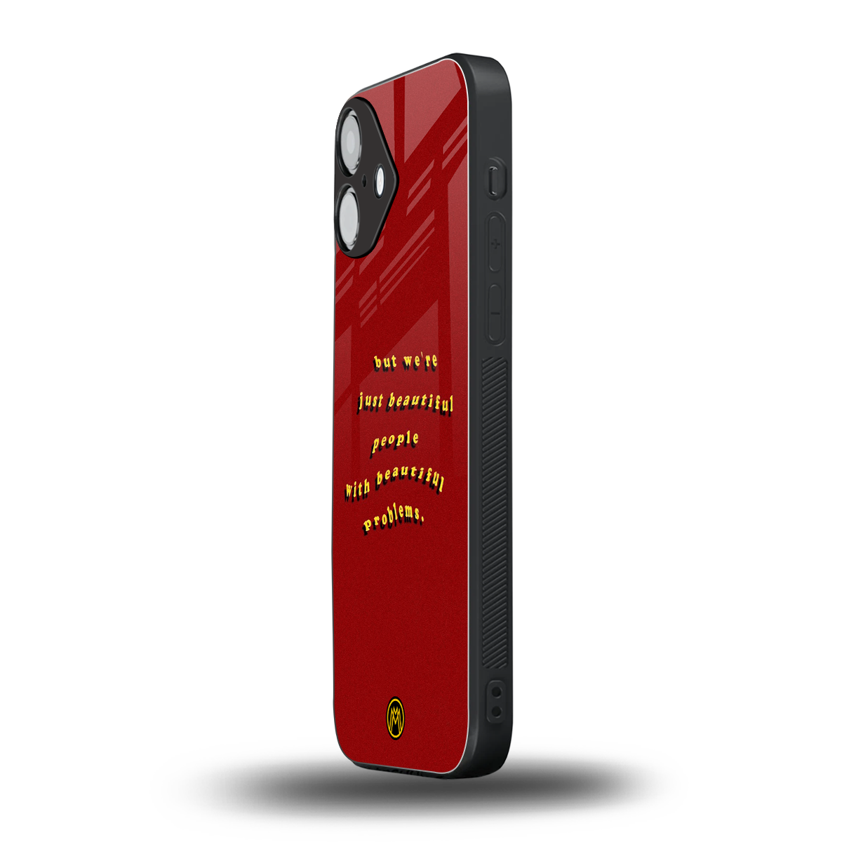 beautiful people with beautiful problems back phone cover | glass case for iphone 16 plus