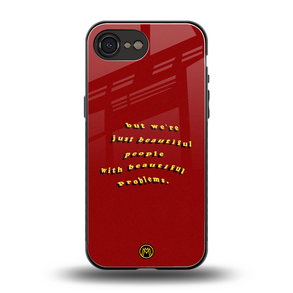 beautiful people with beautiful problems back phone cover | glass case for iphone 16e