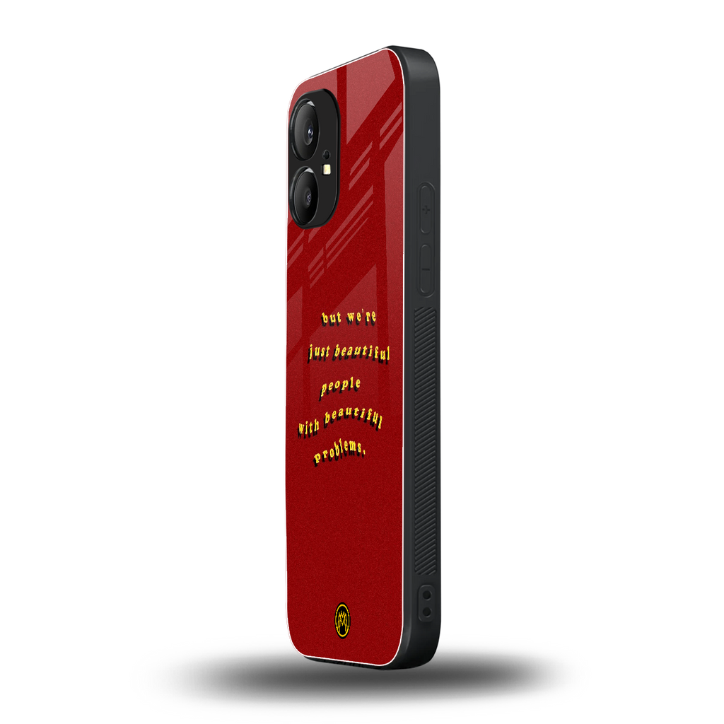 beautiful people with beautiful problems back phone cover | glass case for nothing phone 1