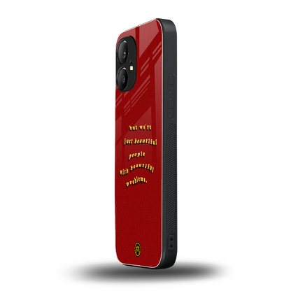 beautiful people with beautiful problems back phone cover | glass case for nothing phone 1