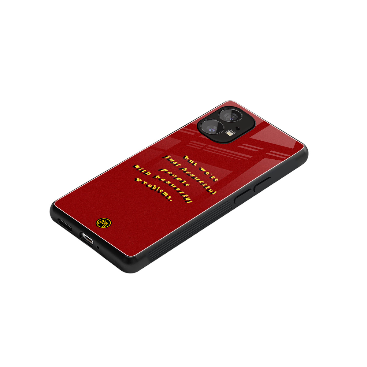 beautiful people with beautiful problems back phone cover | glass case for nothing phone 1