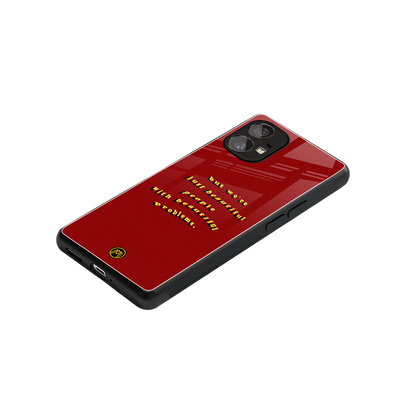 beautiful people with beautiful problems back phone cover | glass case for nothing phone 1