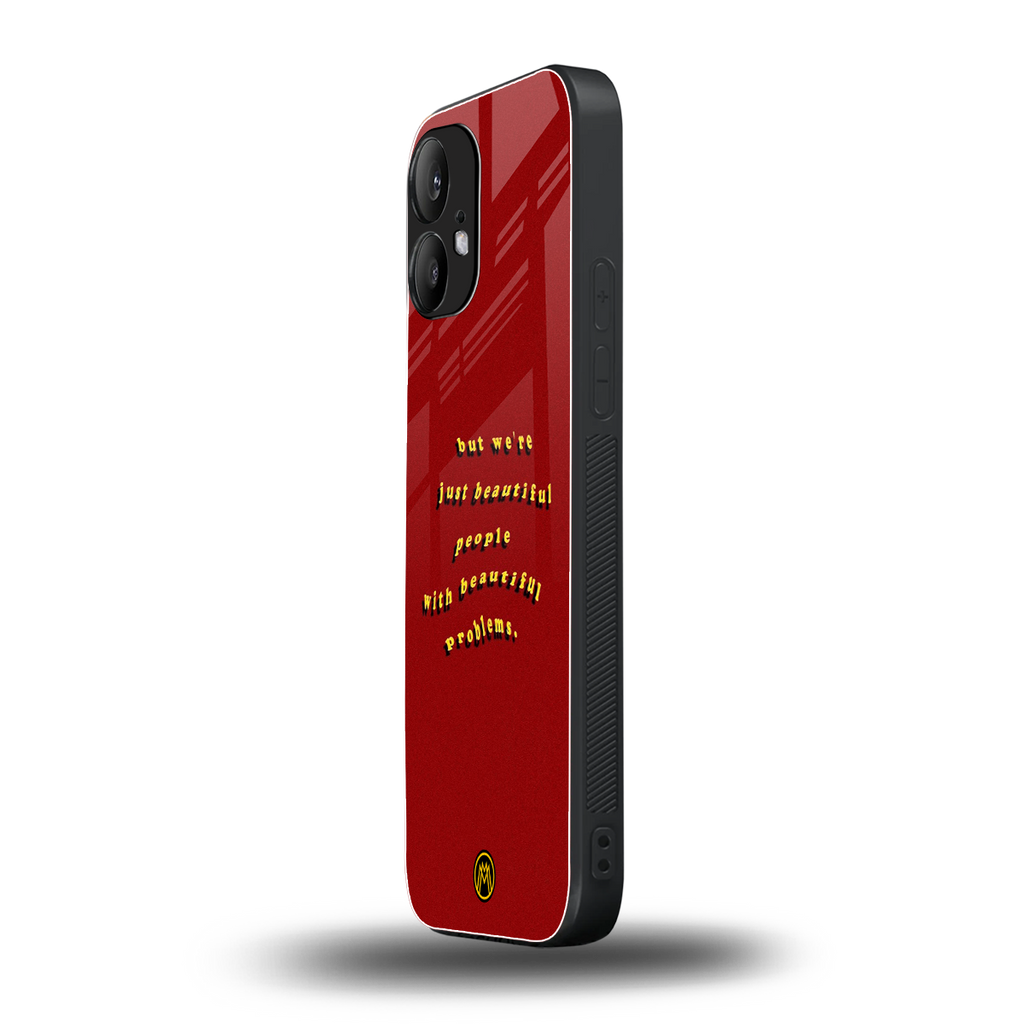 beautiful people with beautiful problems back phone cover | glass case for nothing phone 2