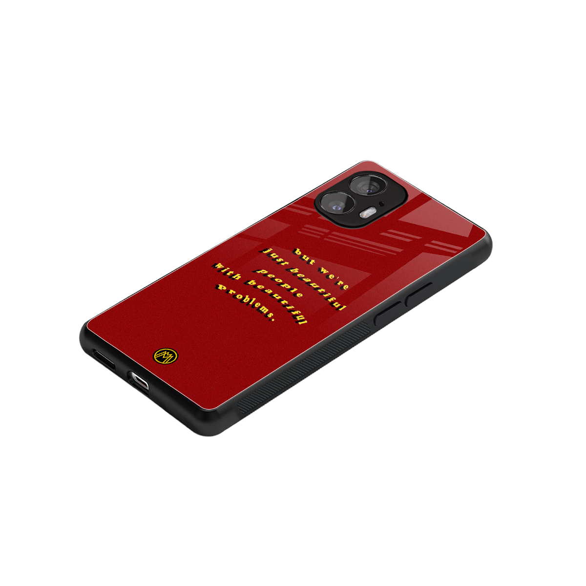 beautiful people with beautiful problems back phone cover | glass case for nothing phone 2