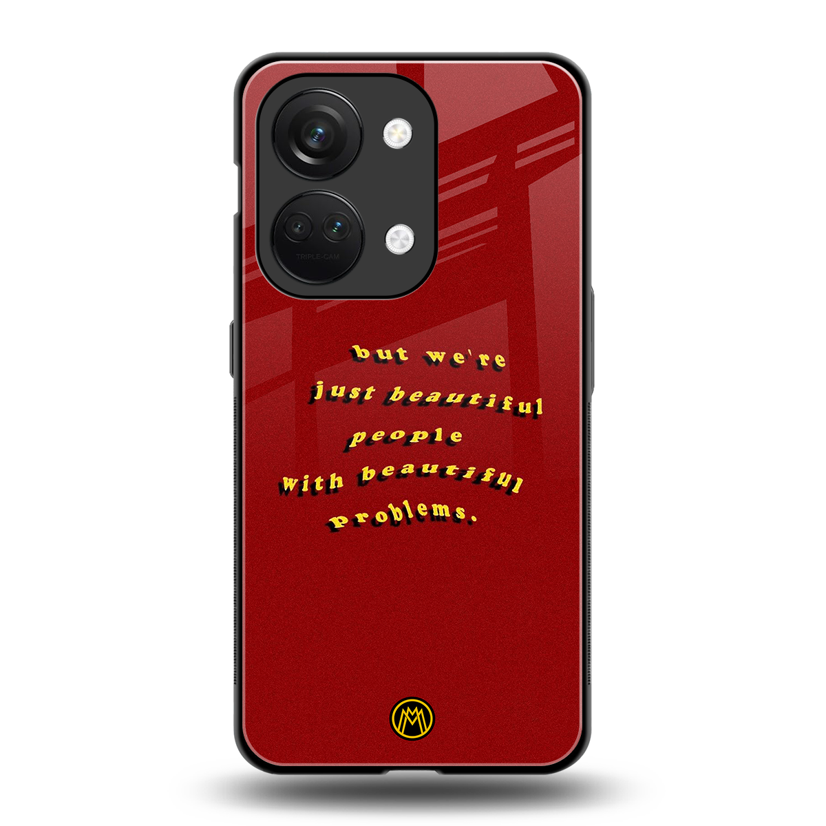 beautiful people with beautiful problems back phone cover | glass case for oneplus nord 3