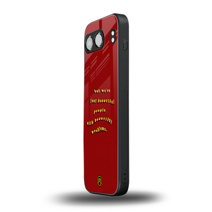 beautiful people with beautiful problems back phone cover | glass case for oneplus nord 4