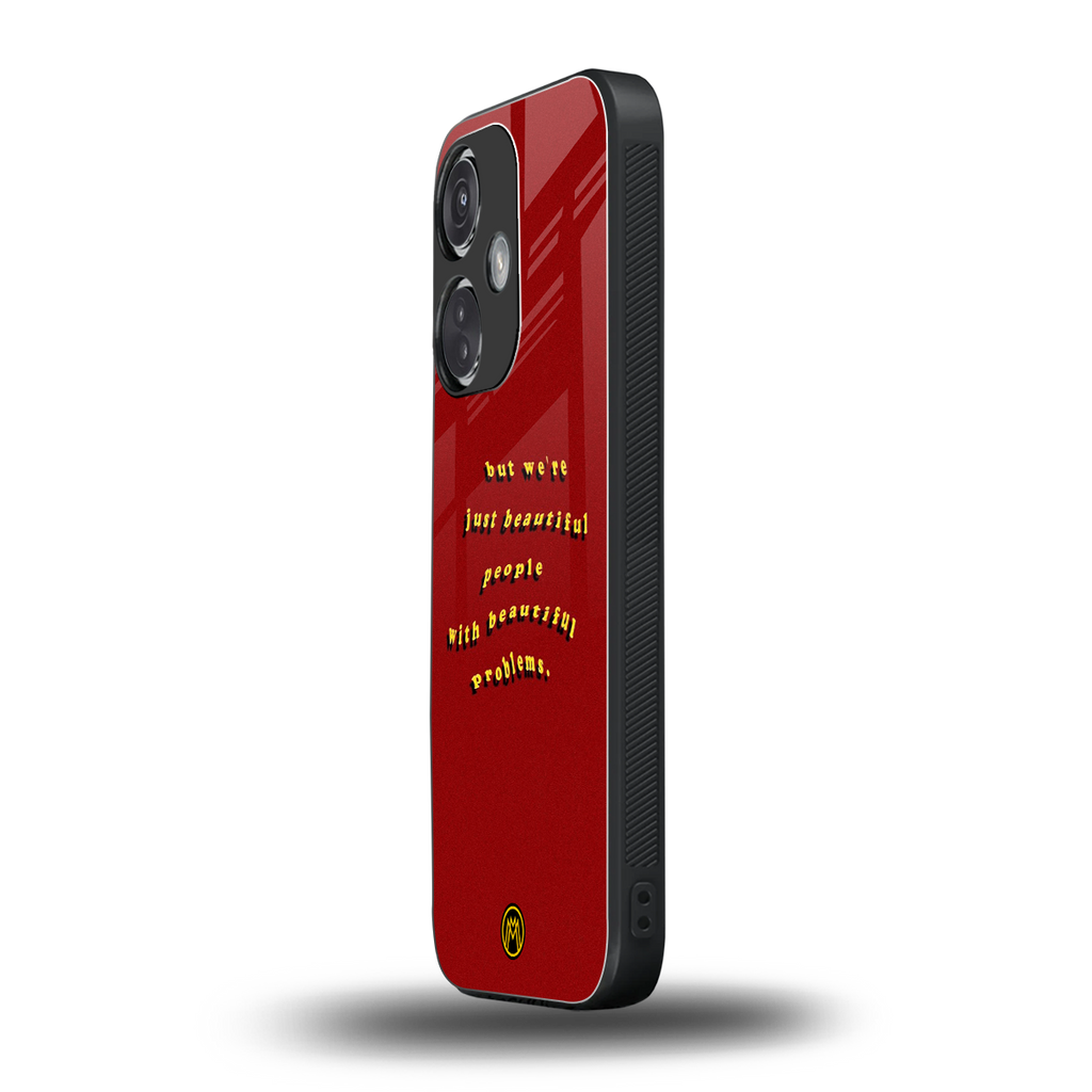beautiful people with beautiful problems back phone cover | glass case for oneplus nord ce 3