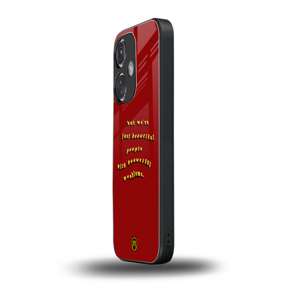beautiful people with beautiful problems back phone cover | glass case for oneplus nord ce 3