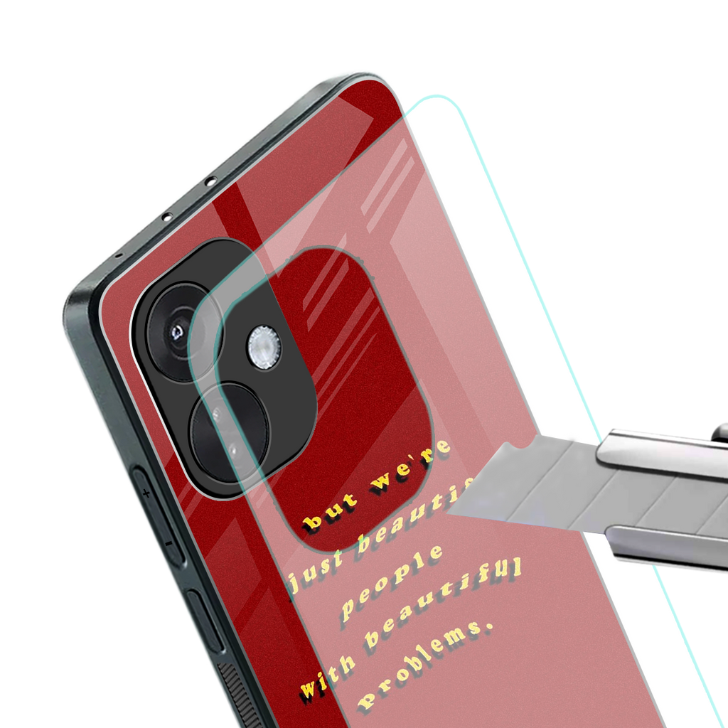 beautiful people with beautiful problems back phone cover | glass case for oneplus nord ce 3