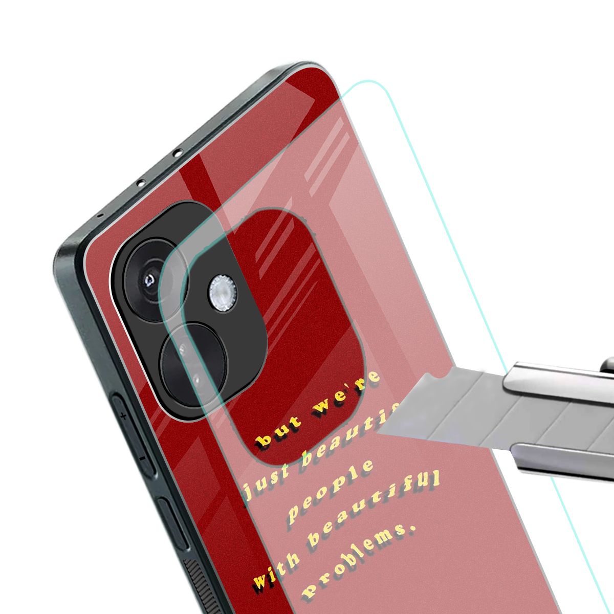 beautiful people with beautiful problems back phone cover | glass case for oneplus nord ce 3