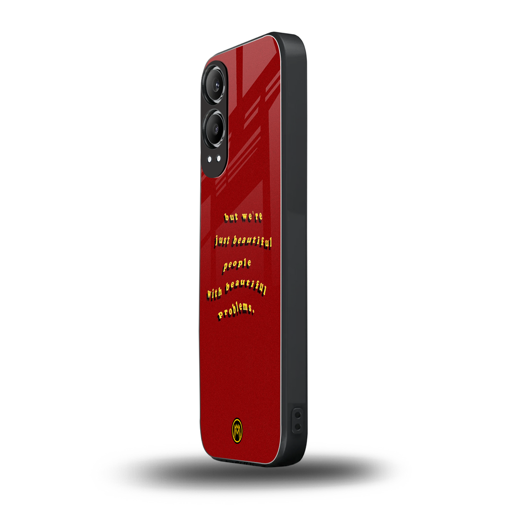 beautiful people with beautiful problems back phone cover | glass case for oneplus nord ce 4 lite