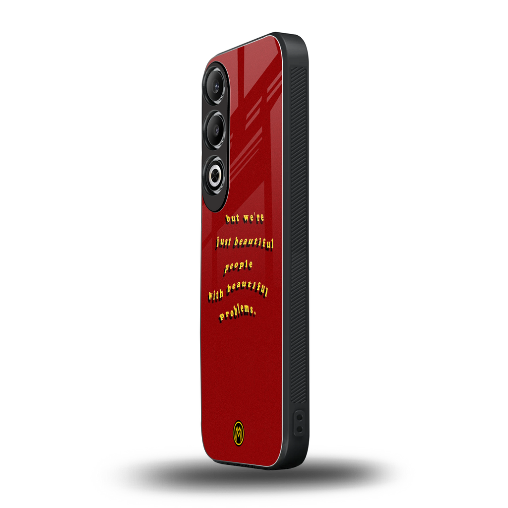 beautiful people with beautiful problems back phone cover | glass case for oneplus nord ce 4