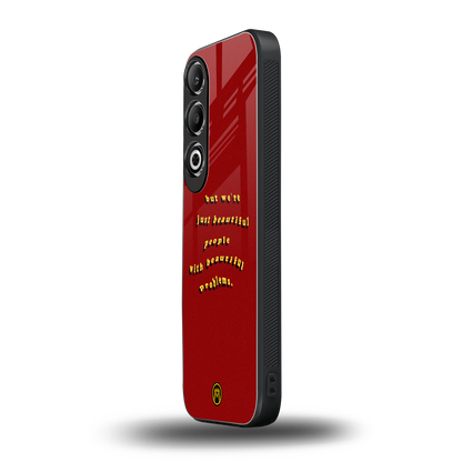 beautiful people with beautiful problems back phone cover | glass case for oneplus nord ce 4
