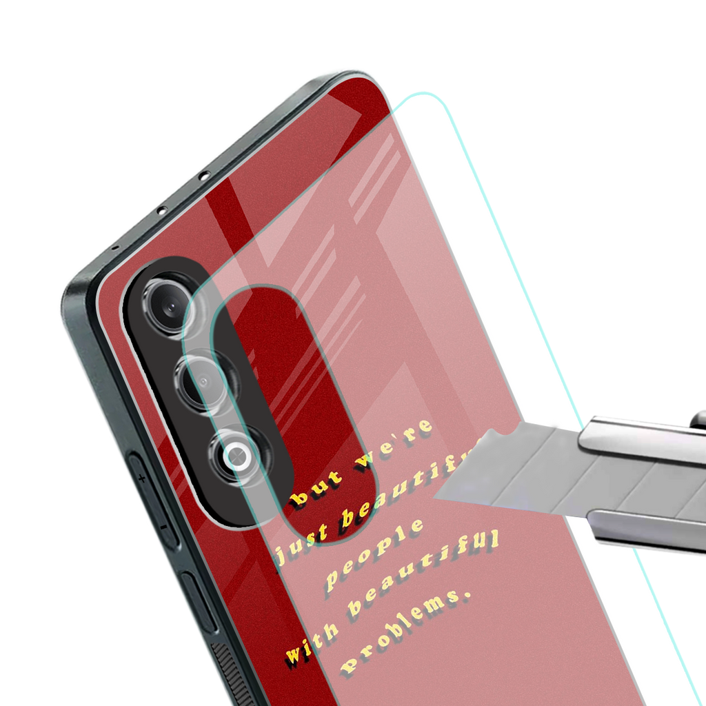 beautiful people with beautiful problems back phone cover | glass case for oneplus nord ce 4