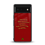 beautiful people with beautiful problems back phone cover | glass case for Google Pixel 6A