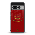 beautiful people with beautiful problems back phone cover | glass case for google pixel 7 pro