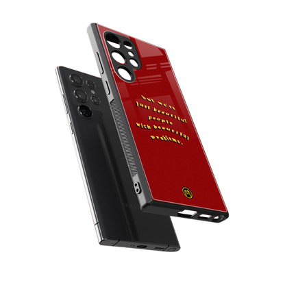 beautiful people with beautiful problems back phone cover | glass case for samsung galaxy s24 ultra
