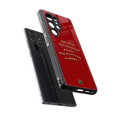 beautiful people with beautiful problems back phone cover | glass case for samsung galaxy s25 ultra