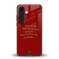 beautiful people with beautiful problems back phone cover | glass case for samsung galaxy s24 fe