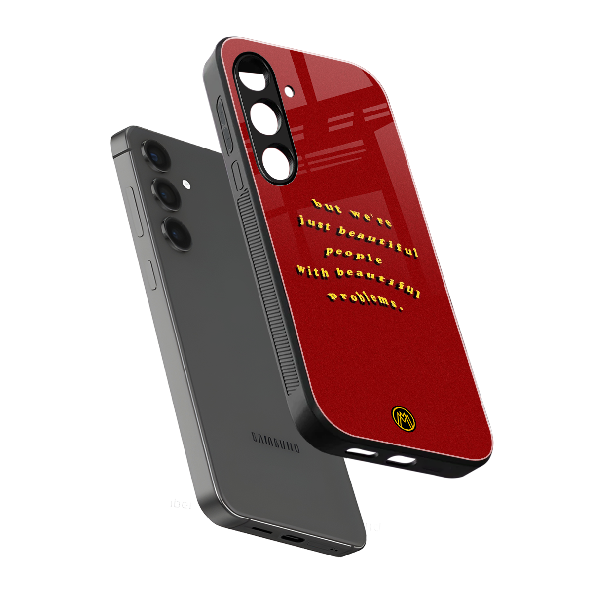 beautiful people with beautiful problems back phone cover | glass case for samsung galaxy s23