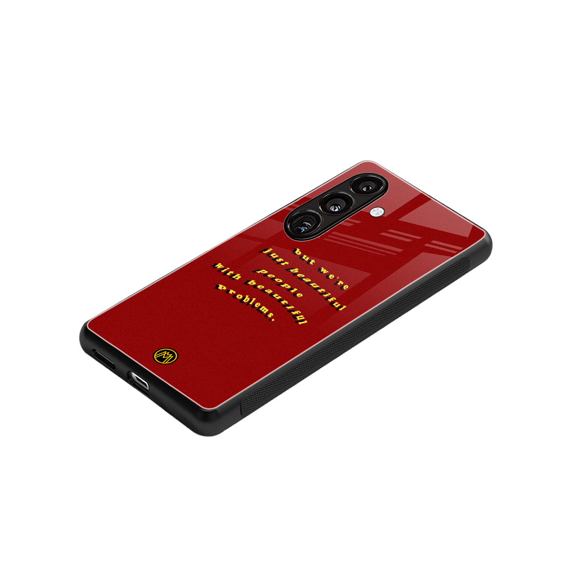 beautiful people with beautiful problems back phone cover | glass case for samsung galaxy s24