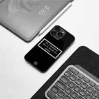 beautiful day to leave me alone black back phone cover | glass case for samsung galaxy s23