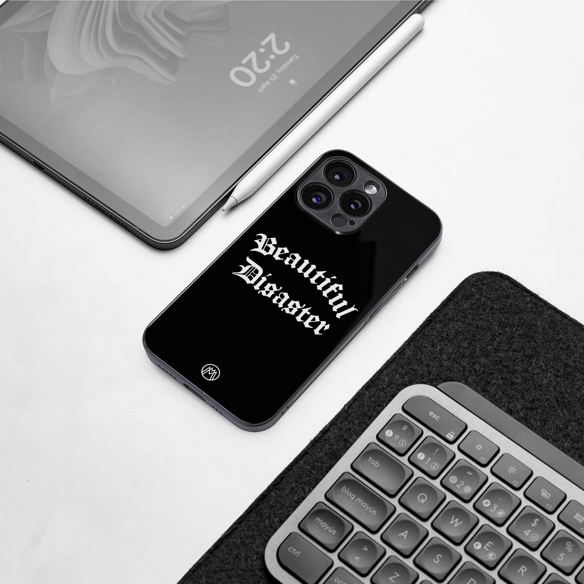 beautiful disaster back phone cover | glass case for samsung galaxy s24 ultra