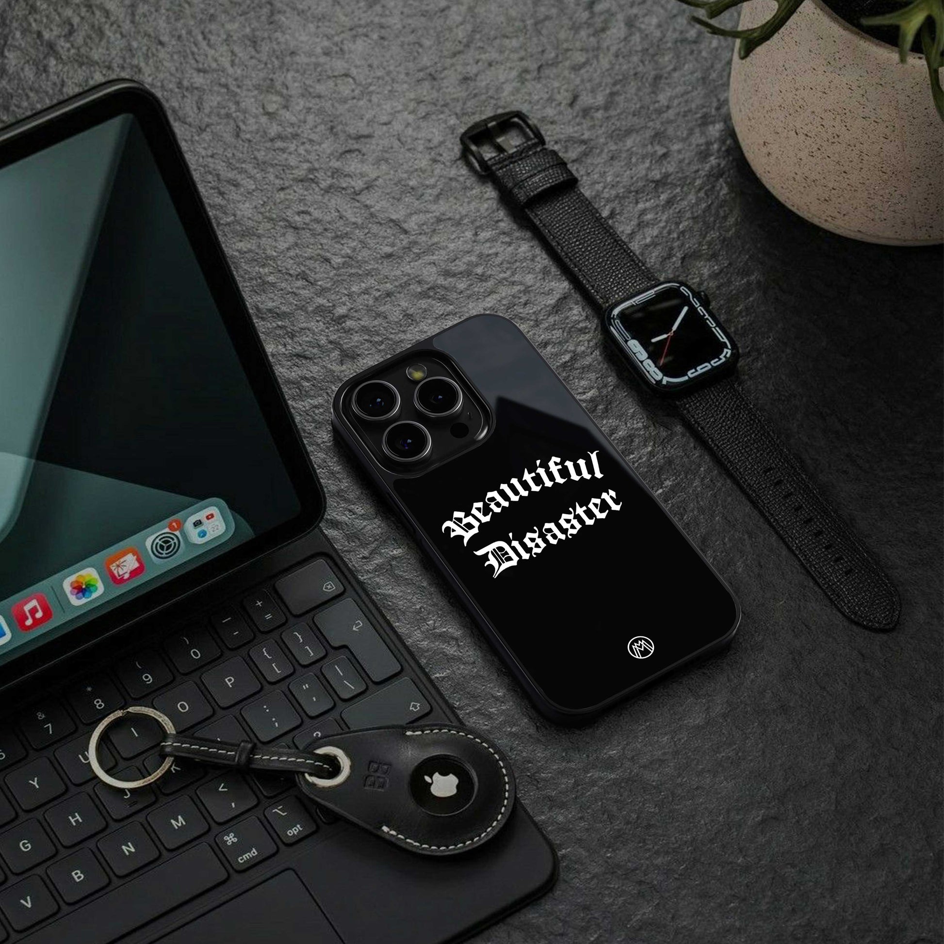 beautiful disaster back phone cover | glass case for iphone 13 pro max