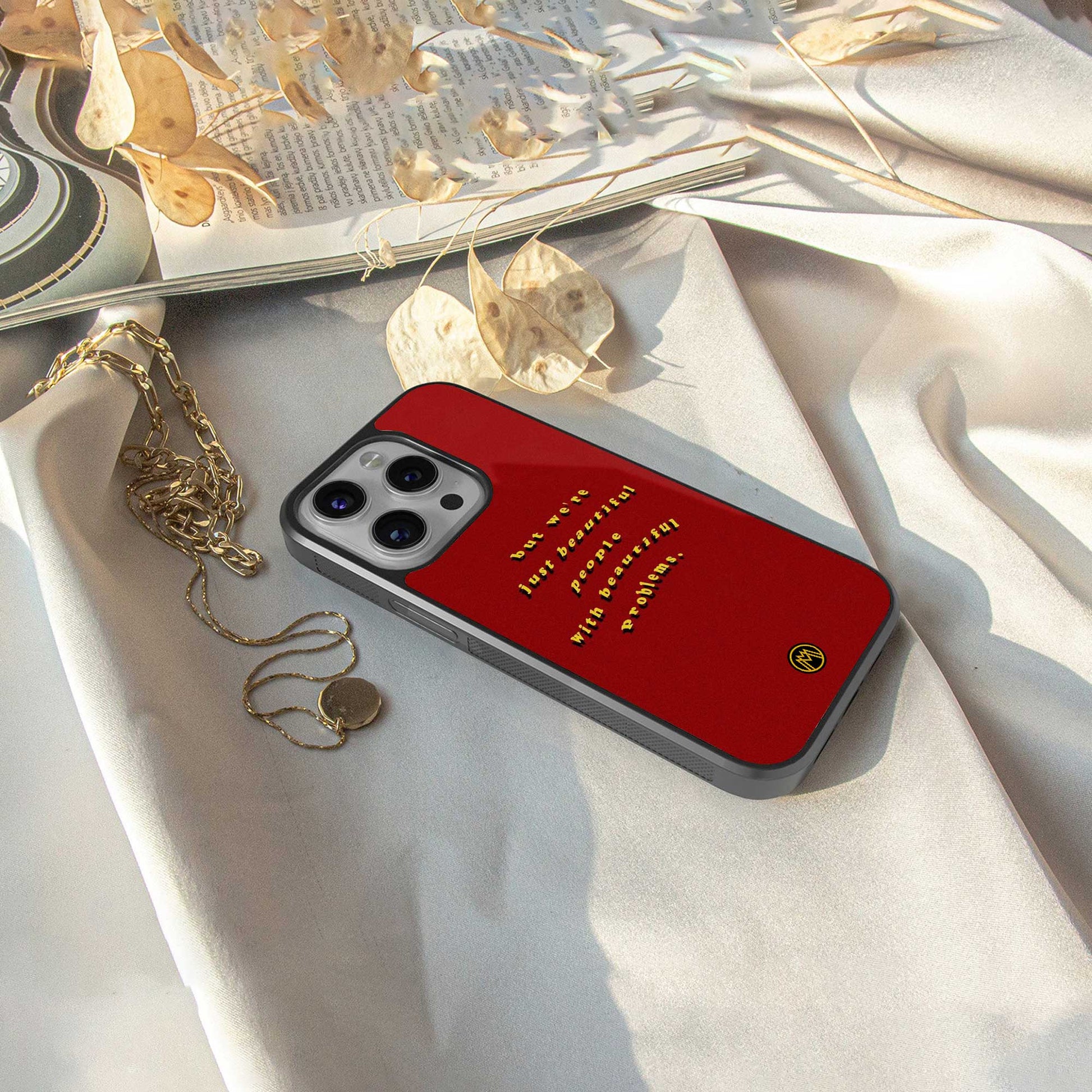 beautiful people with beautiful problems back phone cover | glass case for samsung galaxy s24 ultra